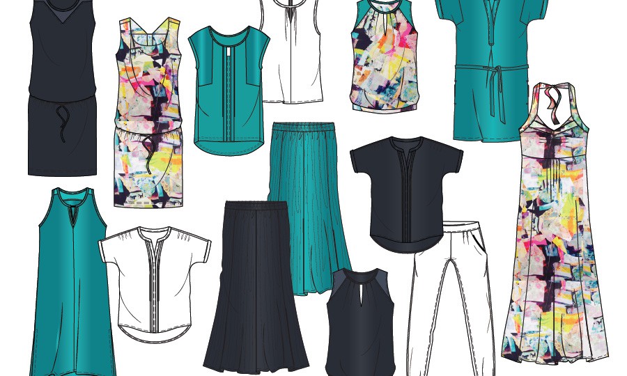 Women's Fashion Design for Expresso Miami Summer 2014 Collection