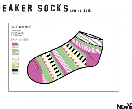 Sneaker Socks design concepts for New Yorker