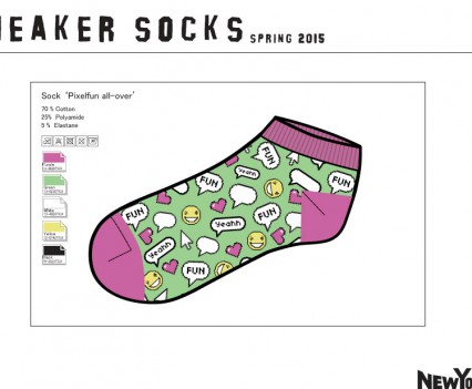 Sneaker Socks design concepts for New Yorker