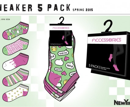 Sneaker Socks design concepts for New Yorker