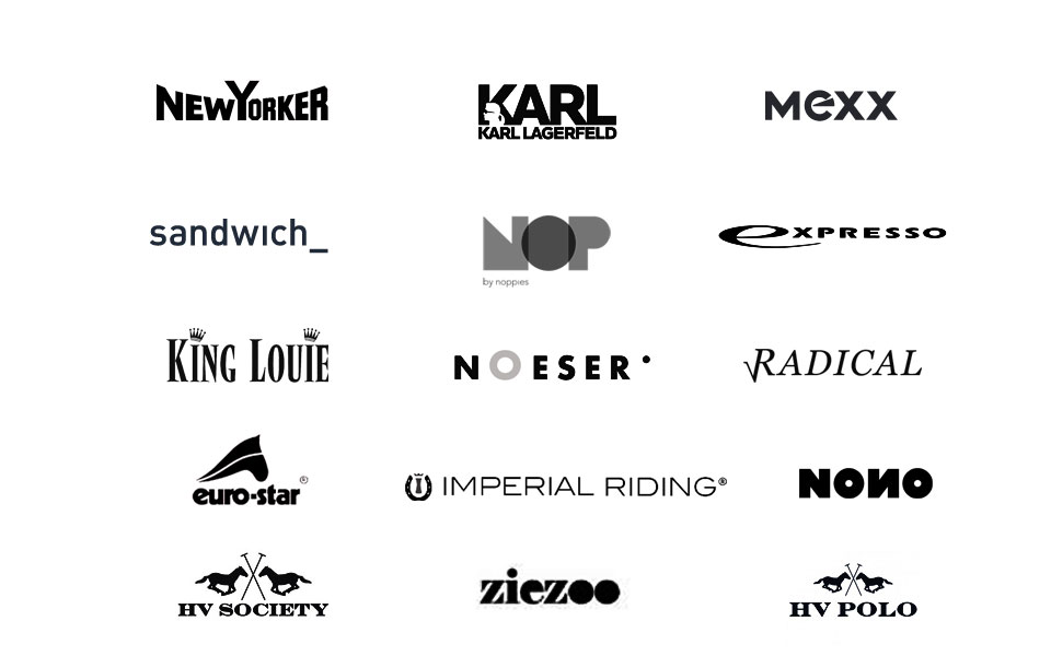 Some of the Design Deluxe Clients: NONO, Expresso, Karl Lagerfeld, Mexx, Radical, Sandwich, King Louie, Noeser, Nop by Noppies, Euro-Star, Imperial Riding, HV Society, HV Polo, Ziezoo